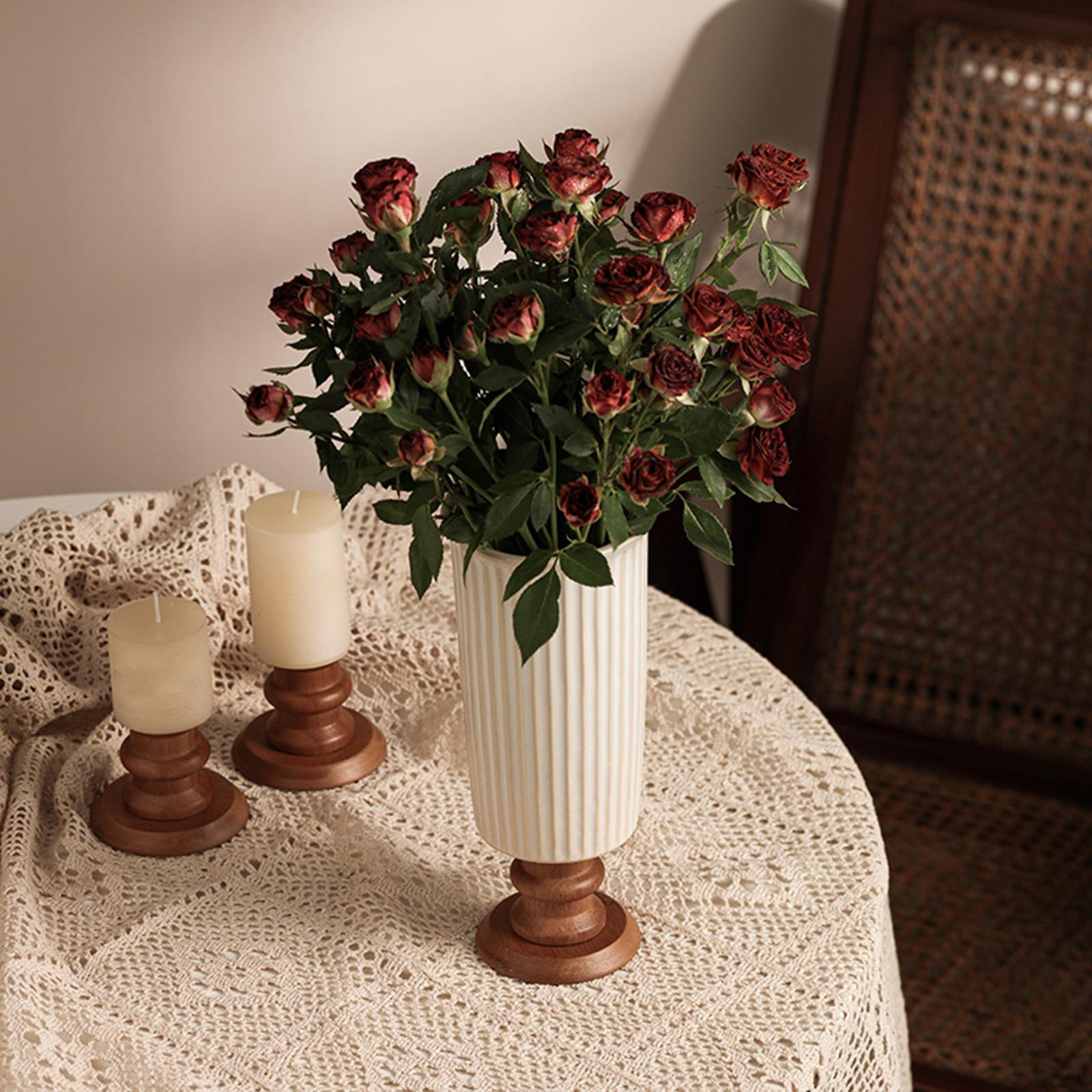 Flower Vase Porcelain Floral Arrangement Craft Desktop Modern Jar Holder for Apartment Vertical Lines
Flower Vase Porcelain Floral Arrangement Craft Desktop Modern Jar Holder for Apartment Vertical Lines