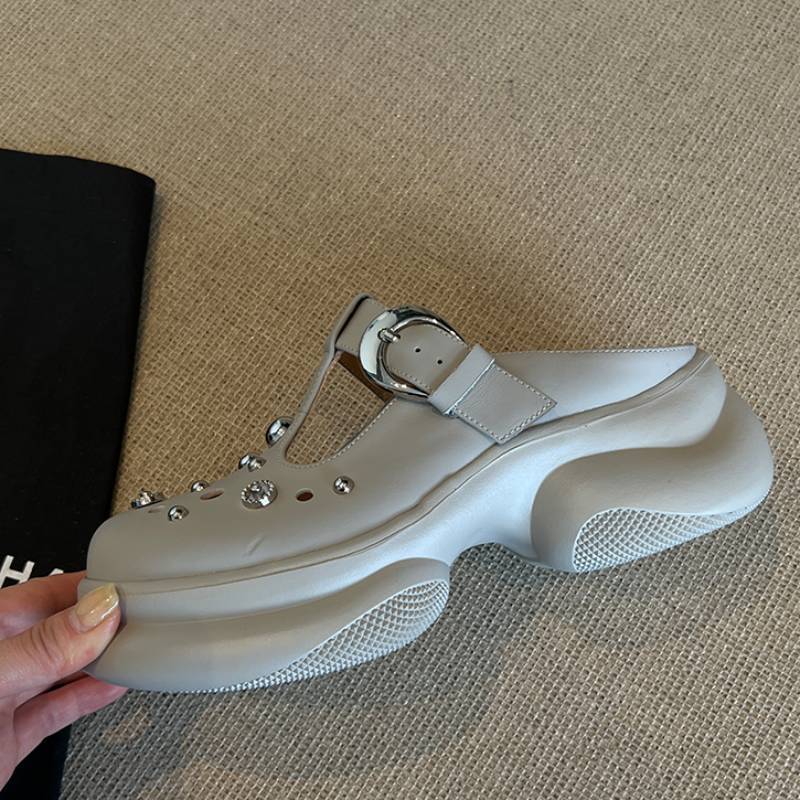 Овчина толстая подошва увеличение высоты 6 см сумка голова полушлепанцы женская обувь маленькие сандалии заклепка отверстие пляжные шлепанцы 40
Овчина толстая подошва увеличение высоты 6 см сумка голова полушлепанцы женская обувь маленькие сандалии заклепка отверстие пляжные шлепанцы 40