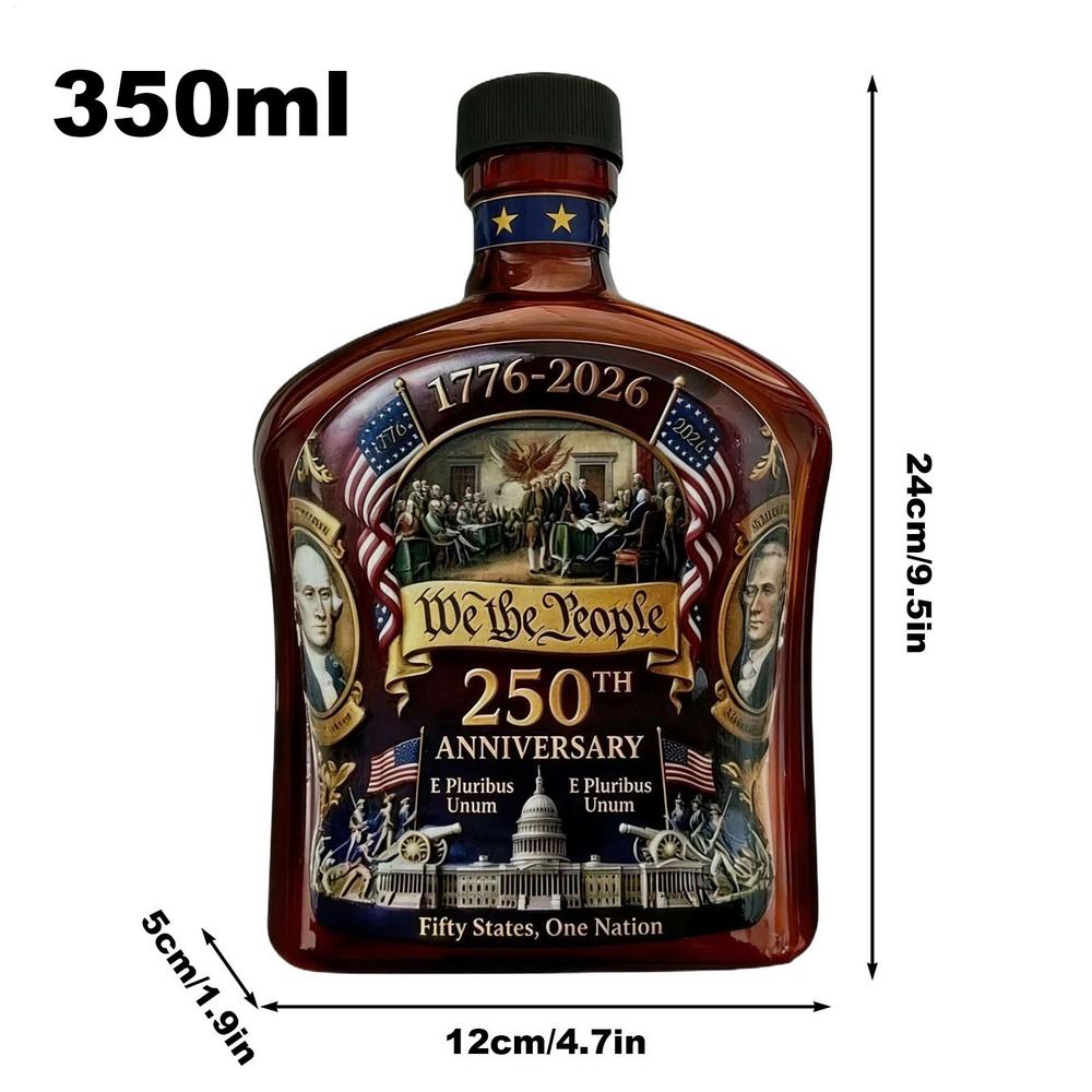 Patriotic Whiskey Decanter 350ML Commemorative Container 250th Glass Bottles for Liquor Men american flag whiskey bottle
Patriotic Whiskey Decanter 350ML Commemorative Container 250th Glass Bottles for Liquor Men american flag whiskey bottle