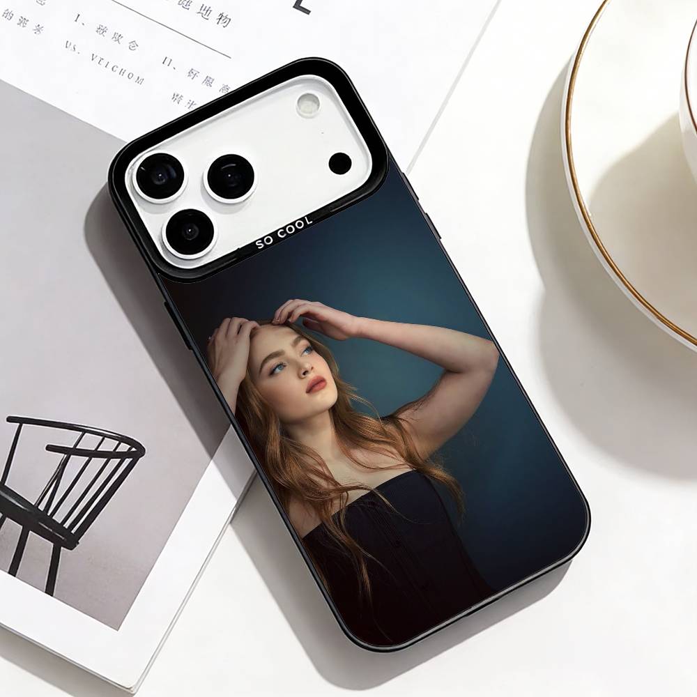 Retro Chic Vibe Sadie Sink Phone Case For iPhone17,16,15,14,13,12,Pro Max Black Colored Silver Plated Inside Cover iPhone16plus
Retro Chic Vibe Sadie Sink Phone Case For iPhone17,16,15,14,13,12,Pro Max Black Colored Silver Plated Inside Cover iPhone16plus