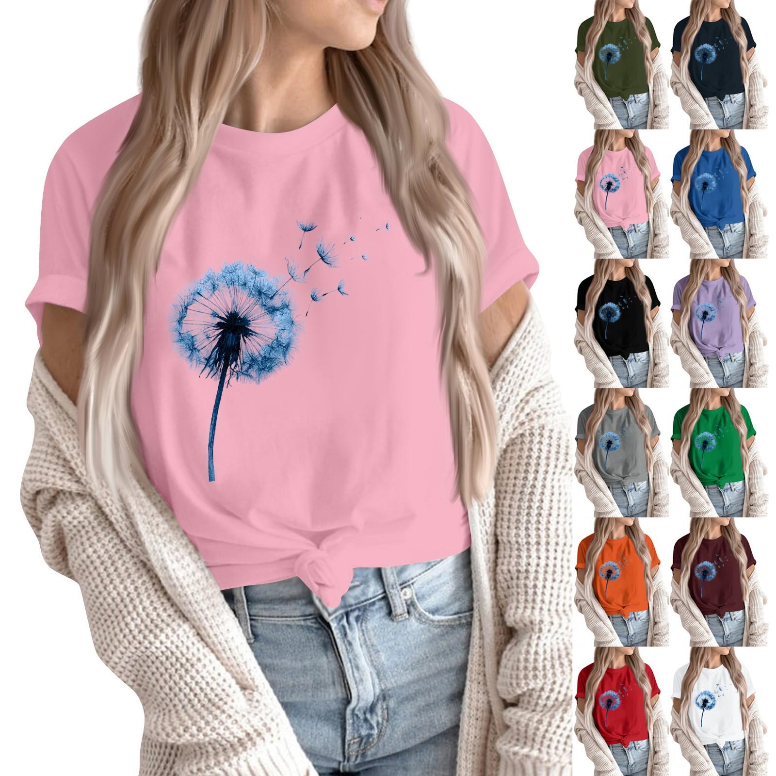 Women s Fashion Casual Printed Round Neck Short Sleeved Pullover T-Shirt Top S рожевий
Women s Fashion Casual Printed Round Neck Short Sleeved Pullover T-Shirt Top S рожевий