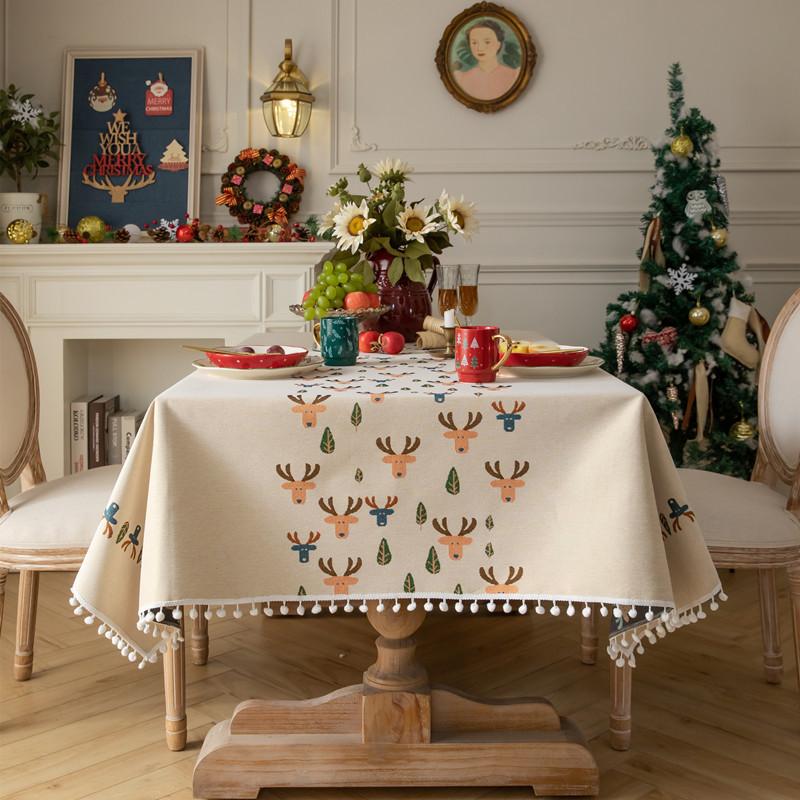 Christmas Decoration Color-Woven Jacquard White Ball Tablecloth Rectangular Coffee Table Tablecloth Dining Table Cloth 140x140(580g)
Christmas Decoration Color-Woven Jacquard White Ball Tablecloth Rectangular Coffee Table Tablecloth Dining Table Cloth 140x140(580g)