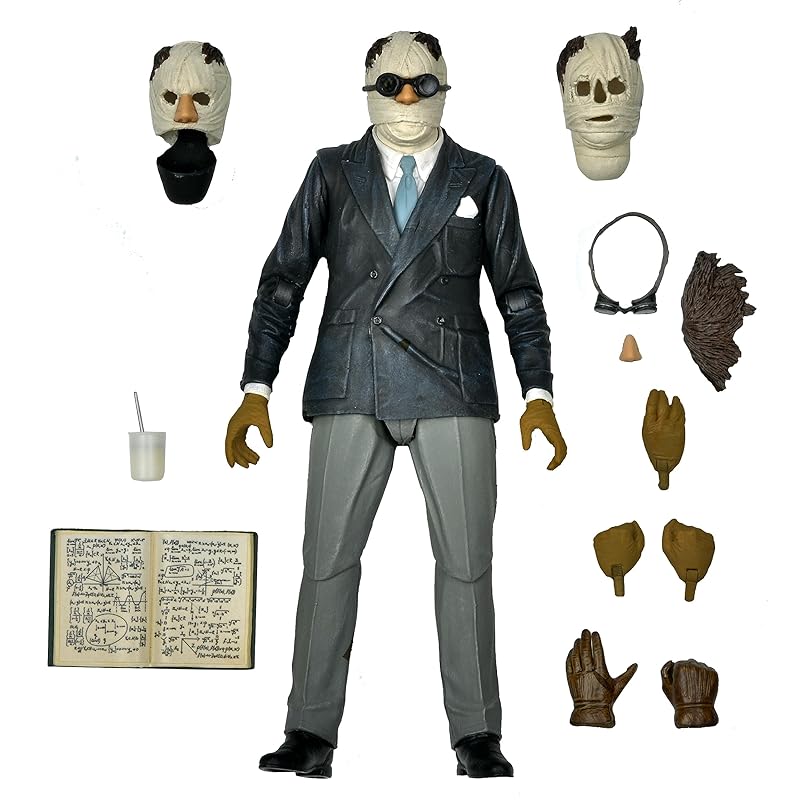 Neka universal monsters invisible man Dr. Jack Griffin Ultimate 7 inches figure NECA UNIVERSAL MONSTERS THE INVISIBLE MAN
Neka universal monsters invisible man Dr. Jack Griffin Ultimate 7 inches figure NECA UNIVERSAL MONSTERS THE INVISIBLE MAN