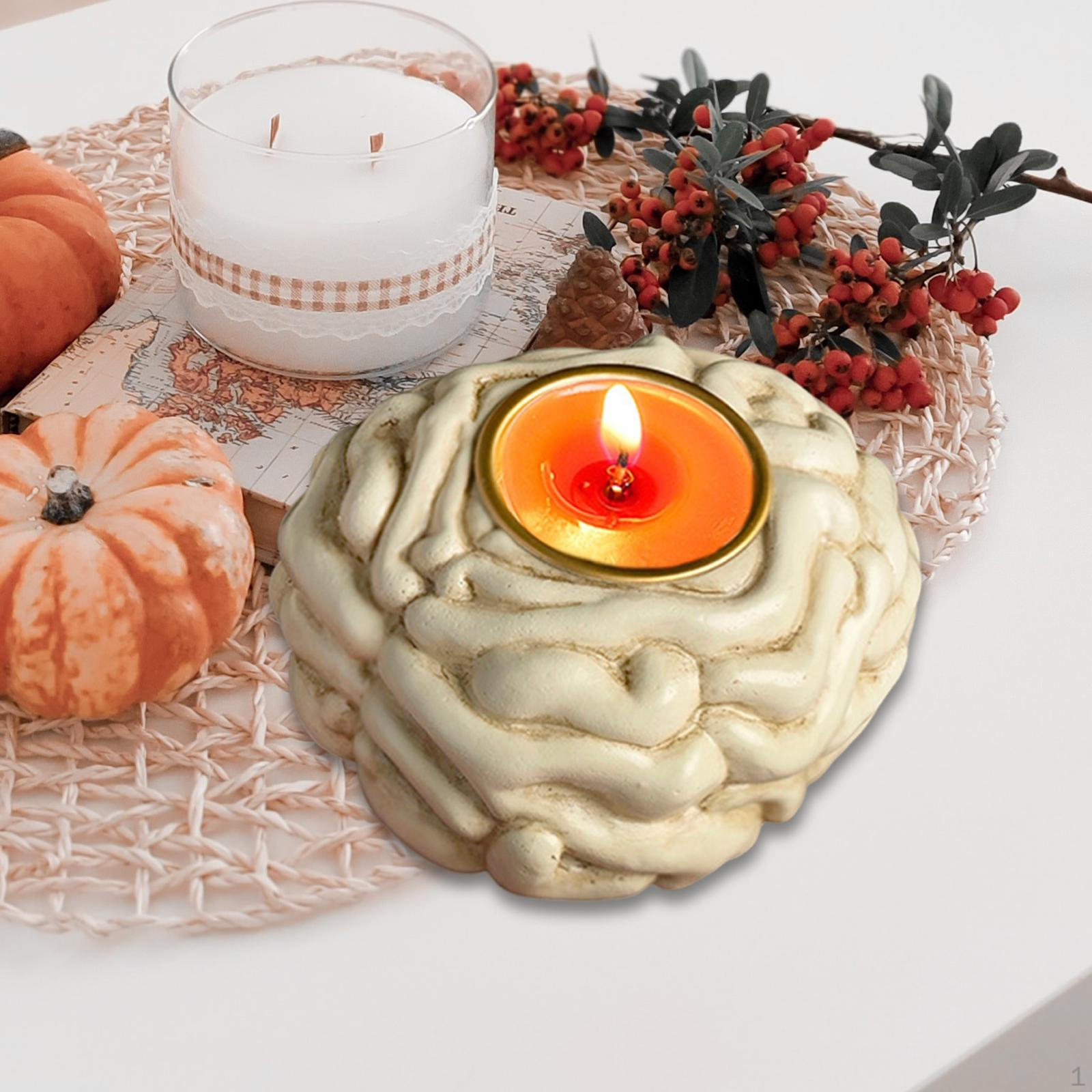 Human Brain Candle Holder Resin Ornament Halloween Figurine White Decorative Candlestick for Home
Human Brain Candle Holder Resin Ornament Halloween Figurine White Decorative Candlestick for Home