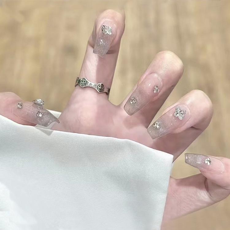 High-End S9-10 Piece Handmade Glitter Press-On Nails - Removable White Nail Art Stickers, Xiaohongshu Trend 10-piece High-End Super Glitter
High-End S9-10 Piece Handmade Glitter Press-On Nails - Removable White Nail Art Stickers, Xiaohongshu Trend 10-piece High-End Super Glitter