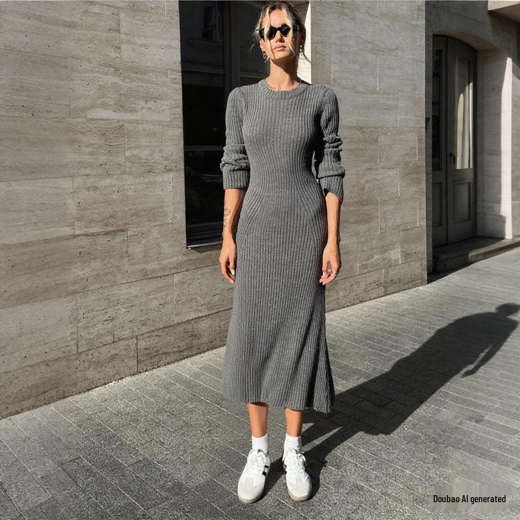 Available Now: French Elegant Ruffle Collar Wool Knit Dress in Stylish Slimming Fit One Size сірий колір
Available Now: French Elegant Ruffle Collar Wool Knit Dress in Stylish Slimming Fit One Size сірий колір