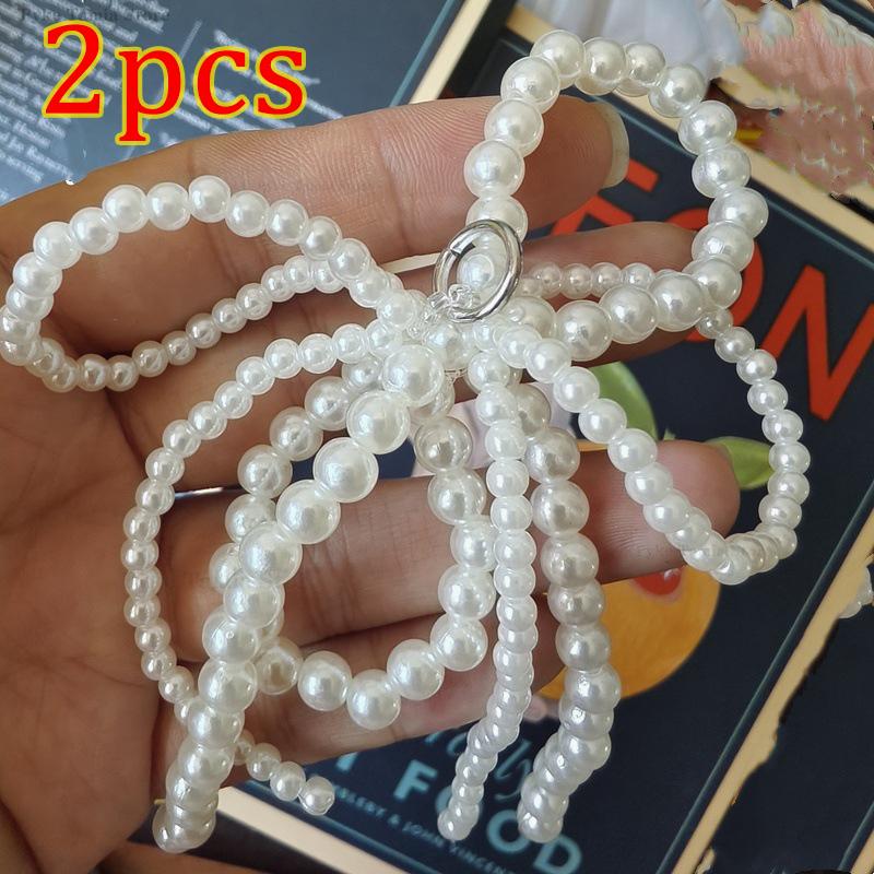 2pcs Shoelace Decorative Buckle Handmade Shoes Clip Double Layered Pearl Bead Bowknot Charm Bag Key Chain Pendant Accessories
2pcs Shoelace Decorative Buckle Handmade Shoes Clip Double Layered Pearl Bead Bowknot Charm Bag Key Chain Pendant Accessories