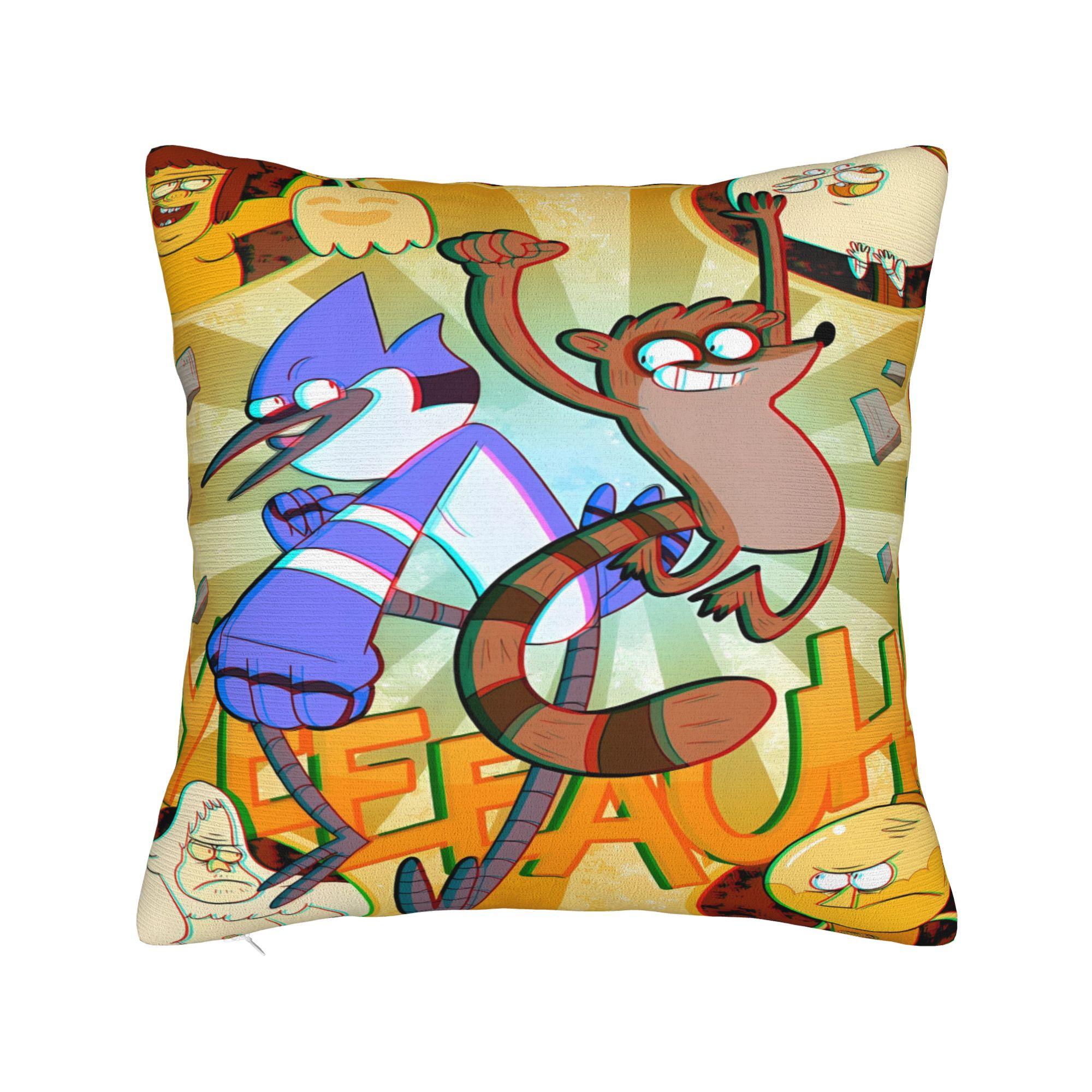 Mordecai and Rigby Pillowcases R-Regulars Anime Show Fashion Pillow Case For Living Room Sofa Custom Pillow Cover 30cmx30cm
Mordecai and Rigby Pillowcases R-Regulars Anime Show Fashion Pillow Case For Living Room Sofa Custom Pillow Cover 30cmx30cm
