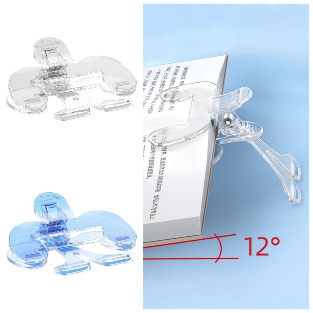 Visible Reading Book Marker Clip 12° Support Angle Books Fixed Clip Book Page Holder Home прозорий
Visible Reading Book Marker Clip 12° Support Angle Books Fixed Clip Book Page Holder Home прозорий