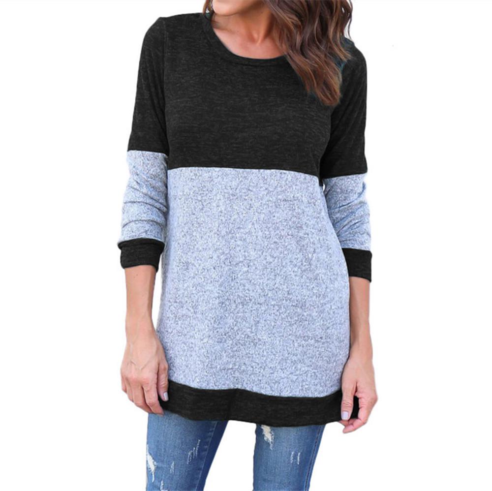 Color Block Fine Knit Women s Hoodie Sweater - New Season Patchwork Long Sleeve Round Neck T-shirt S чёрный
Color Block Fine Knit Women s Hoodie Sweater - New Season Patchwork Long Sleeve Round Neck T-shirt S чёрный
