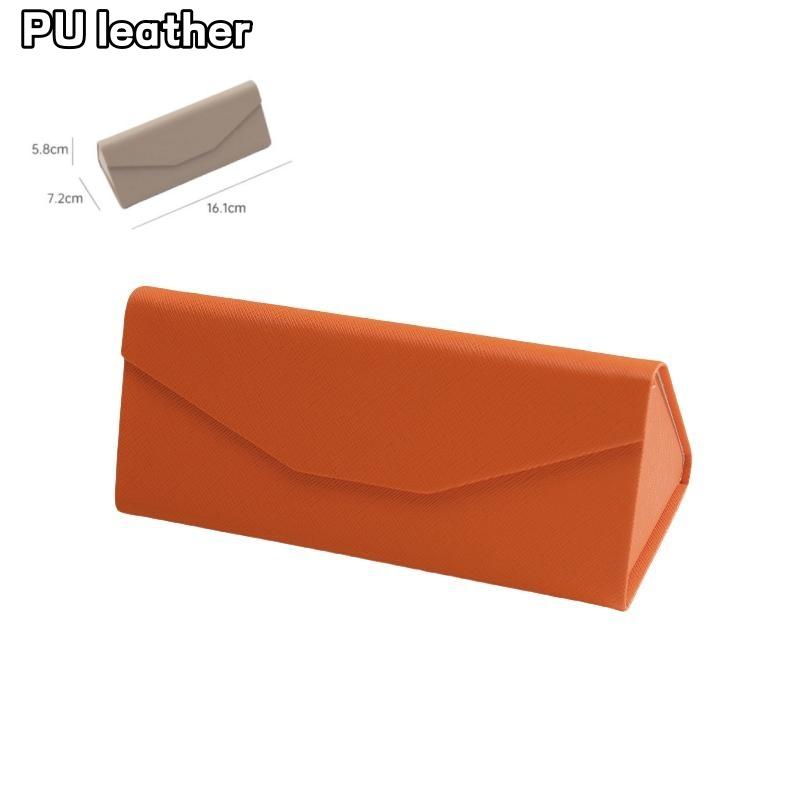 Portable Triangle Folding Glasses Case Folding Sunglasses Box Velvet/PU Leather Reading Glasses Protective Cover помаранчевий
Portable Triangle Folding Glasses Case Folding Sunglasses Box Velvet/PU Leather Reading Glasses Protective Cover помаранчевий