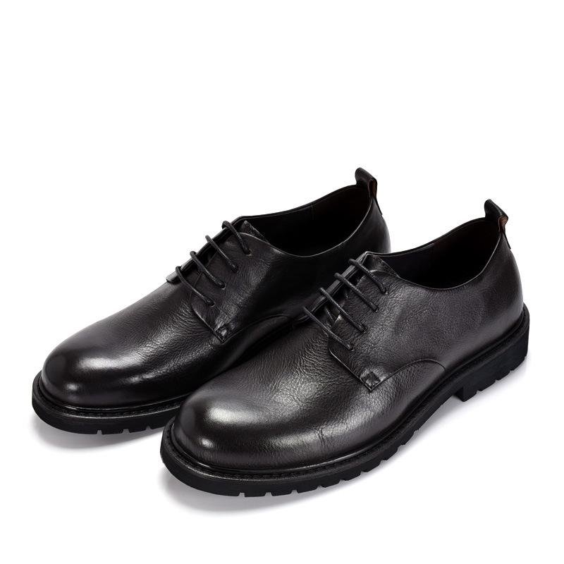 Мужская обувь в британском стиле, первый слой коровьей кожи, ретро-туфли с большой головой, отполированные вручную старые модные туфли, повседневные кожаные туфли на платформе 44 чёрный
Мужская обувь в британском стиле, первый слой коровьей кожи, ретро-туфли с большой головой, отполированные вручную старые модные туфли, повседневные кожаные туфли на платформе 44 чёрный