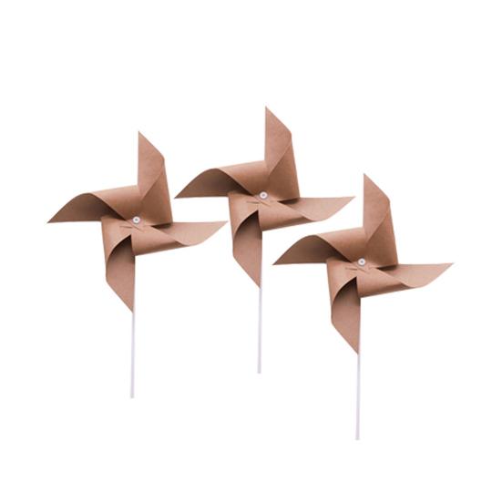 3 Pcs Windmills Mini Exquisite Kraft Paper Spinning Pinwheels for Indoor Windmill
3 Pcs Windmills Mini Exquisite Kraft Paper Spinning Pinwheels for Indoor Windmill