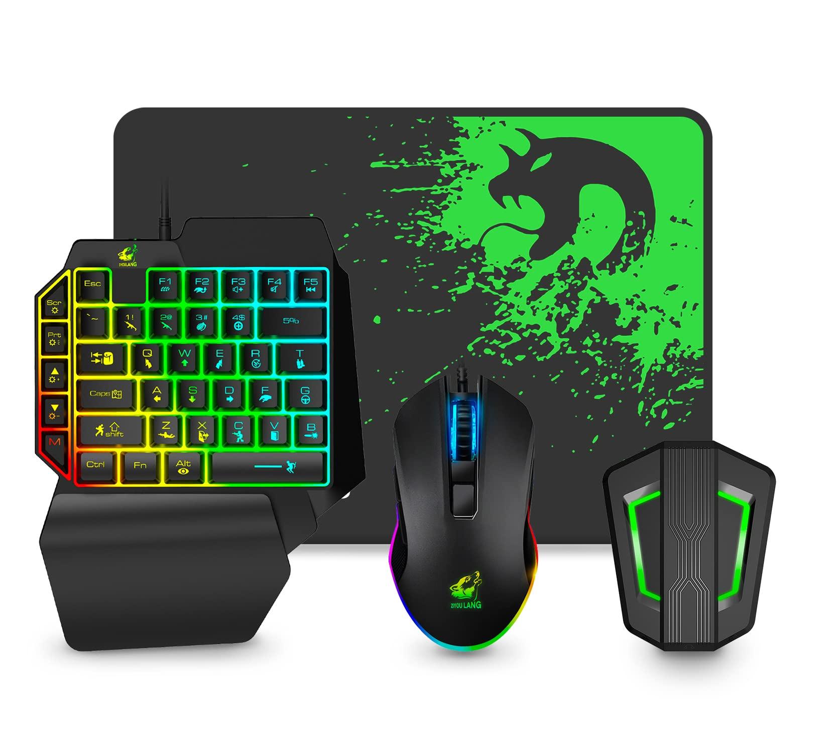 Механічна з виділеною клавіатурою миша RGB ігрова клавіатура миша USB адаптер райдужна 5 мультимедійних функцій портативна міні одиночний геймер з зап ястям для чорний
Механічна з виділеною клавіатурою миша RGB ігрова клавіатура миша USB адаптер райдужна 5 мультимедійних функцій портативна міні одиночний геймер з зап ястям для чорний