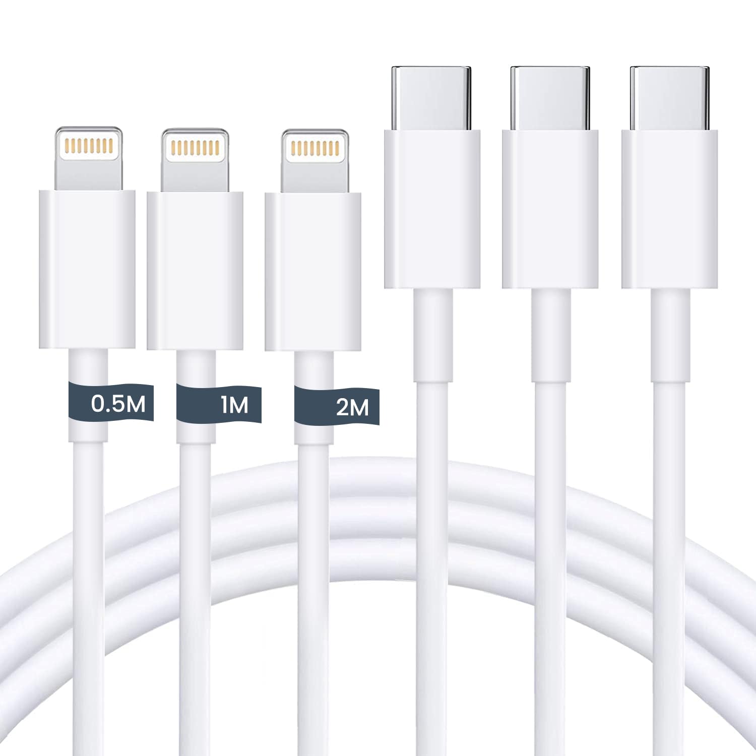 New Edition MFI iPhone Charging Cable Lightning Cable 3 Pieces 20W PD Compatible Type C to Lightning Cable iPhone Charging Cable Fast Charging High
New Edition MFI iPhone Charging Cable Lightning Cable 3 Pieces 20W PD Compatible Type C to Lightning Cable iPhone Charging Cable Fast Charging High