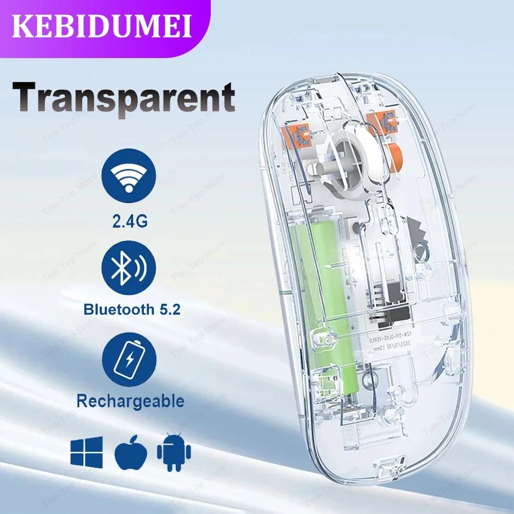 Tri-Mode Mouse Dual Bluetooth 5.0 Mouse 2.4G Wireless Mouse Transparent Mouse 2400DPI Silent Mouse 500mAh Rechargeable Mice
Tri-Mode Mouse Dual Bluetooth 5.0 Mouse 2.4G Wireless Mouse Transparent Mouse 2400DPI Silent Mouse 500mAh Rechargeable Mice
