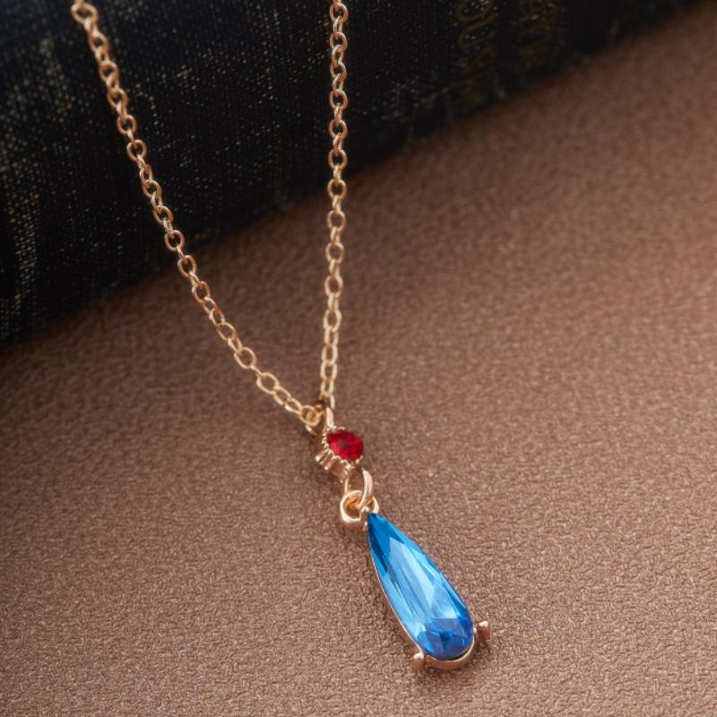 New Fashion Trend Teardrop Pendant Necklace Earrings, Women s Personalized Classic Zircon Set Accessories 2pcs/set
New Fashion Trend Teardrop Pendant Necklace Earrings, Women s Personalized Classic Zircon Set Accessories 2pcs/set