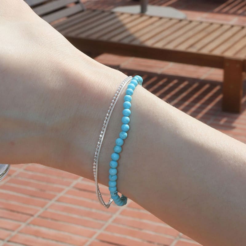 modernlike 14k gold-filled silver two-line two-row bracelet Rose Gold
modernlike 14k gold-filled silver two-line two-row bracelet Rose Gold