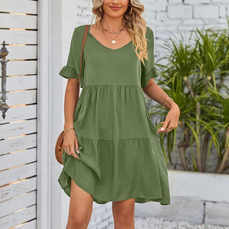 2023 European and American New Women s Clothes Summer V Neck Dress New Women s Summer V-neck Dress Army Green XL
2023 European and American New Women s Clothes Summer V Neck Dress New Women s Summer V-neck Dress Army Green XL