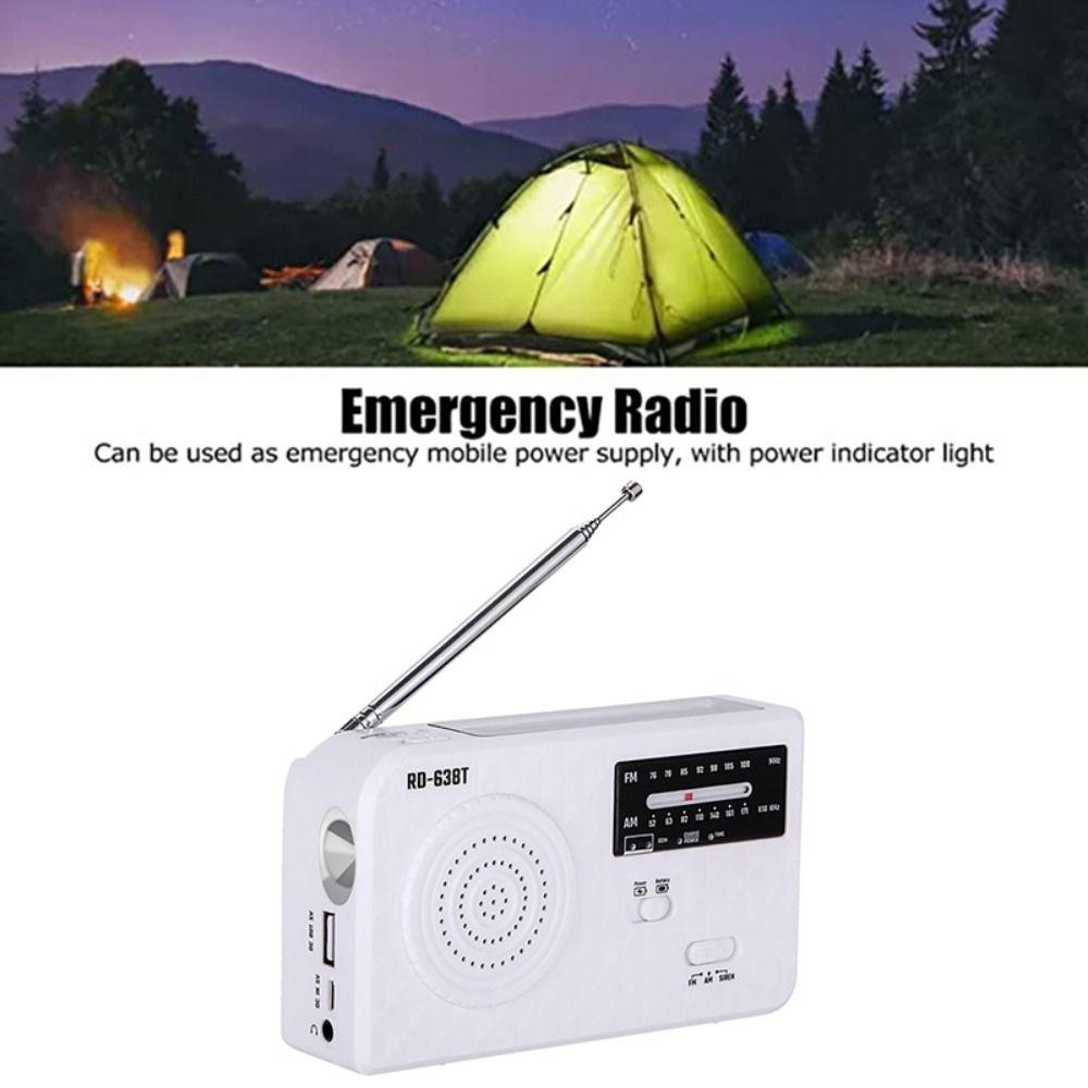 Solar Power Solar Hand Crank Radio LED Emergency Flash Light Portable AM FM Radio Outdoor Camping білий
Solar Power Solar Hand Crank Radio LED Emergency Flash Light Portable AM FM Radio Outdoor Camping білий