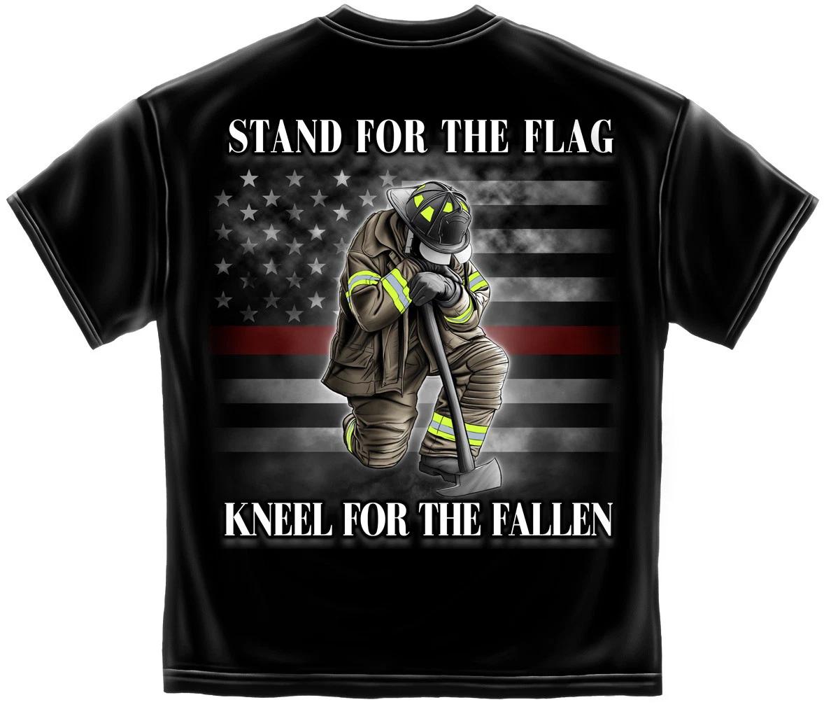 New FIREFIGHTER T Shirt LICENSED Shirt STAND FOR THE FLAG KNEEL FOR THE FALLEN 4XL
New FIREFIGHTER T Shirt LICENSED Shirt STAND FOR THE FLAG KNEEL FOR THE FALLEN 4XL