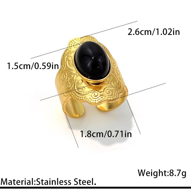 New Stainless Steel Open Rings Women Oval Imitation Pearl Rings Vintage Fashion No Fade Party Banquet Jewelry Accessories Gifts чёрный
New Stainless Steel Open Rings Women Oval Imitation Pearl Rings Vintage Fashion No Fade Party Banquet Jewelry Accessories Gifts чёрный