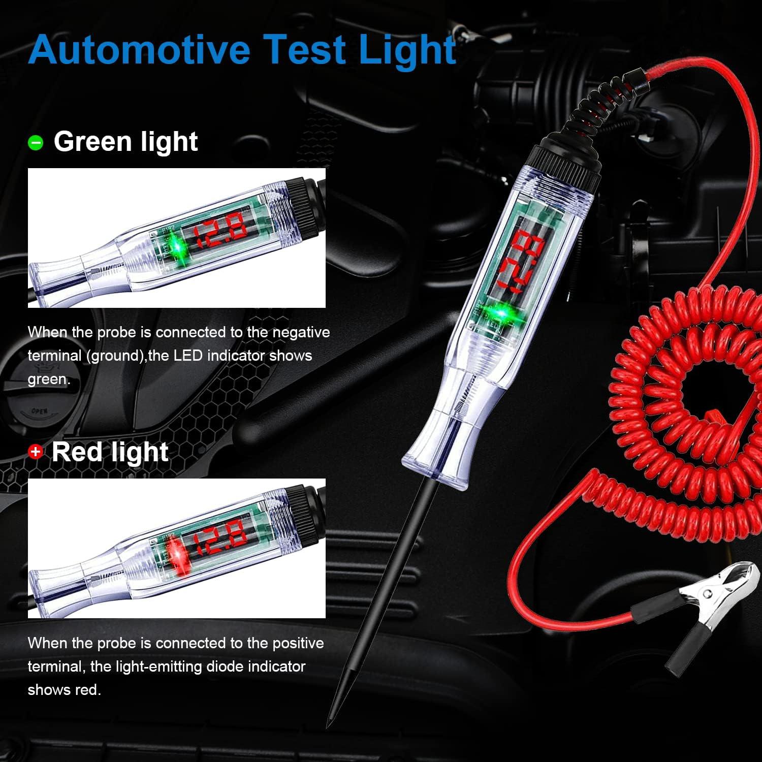 3-48V Automotive Circuit Tester Advanced Test Light Probe Pen Bulb Diagnostic Tool Voltage Circuit Tester Digital Power Pen
3-48V Automotive Circuit Tester Advanced Test Light Probe Pen Bulb Diagnostic Tool Voltage Circuit Tester Digital Power Pen