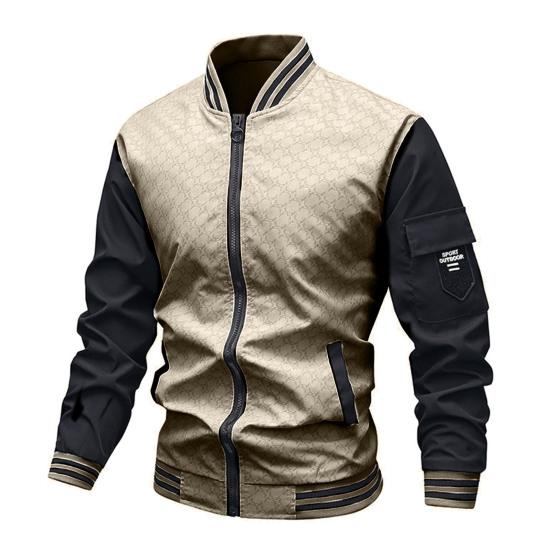 Осінь-весна Чоловіче бейсбольне пальто з коміром-стійкою, контрастного кольору, плюс розмір, вільна тонка куртка з кишенями, спортивна куртка для чоловіків середнього віку L білий
Осінь-весна Чоловіче бейсбольне пальто з коміром-стійкою, контрастного кольору, плюс розмір, вільна тонка куртка з кишенями, спортивна куртка для чоловіків середнього віку L білий