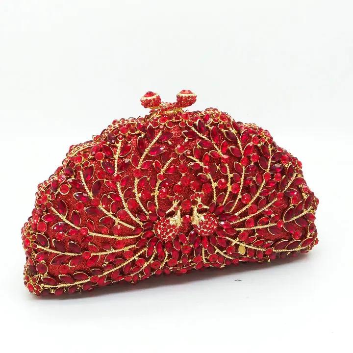 Boutique De FGG Green Peacock Women Evening Purses Wedding Cocktail Crystal Clutch Bag Bridal Diamond Minaudiere Handbags Mini Clutch красный
Boutique De FGG Green Peacock Women Evening Purses Wedding Cocktail Crystal Clutch Bag Bridal Diamond Minaudiere Handbags Mini Clutch красный
