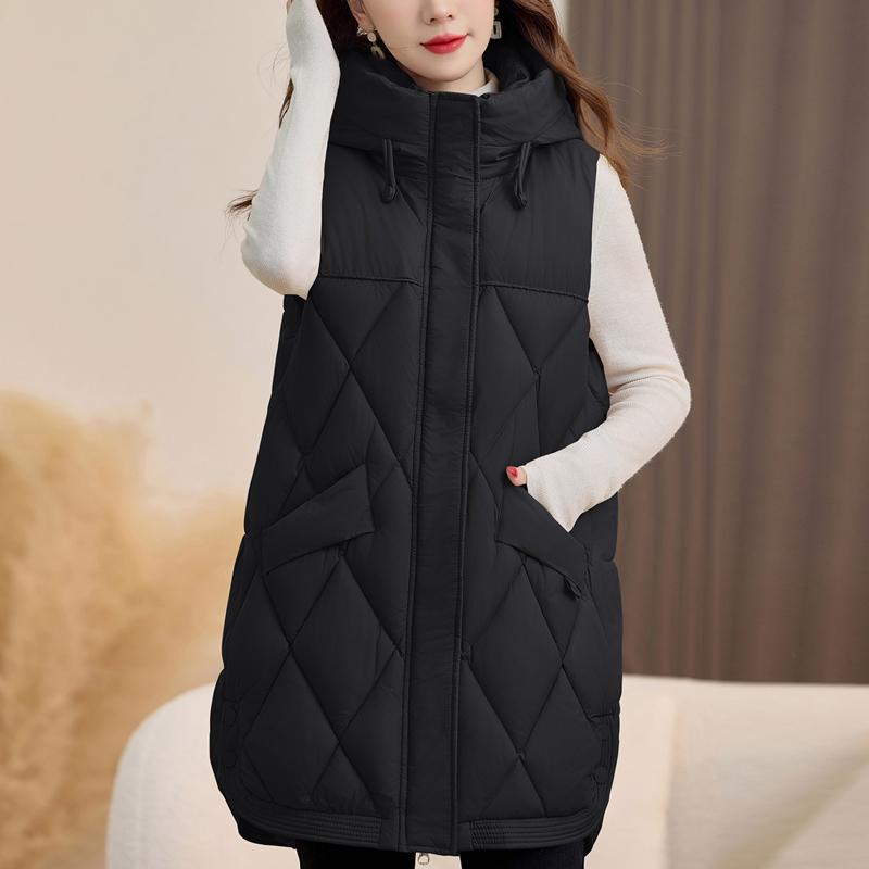 Модный зимний женский теплый жилет с капюшоном, повседневный, толстый, без рукавов, куртки, женское пальто 2XL чёрный
Модный зимний женский теплый жилет с капюшоном, повседневный, толстый, без рукавов, куртки, женское пальто 2XL чёрный