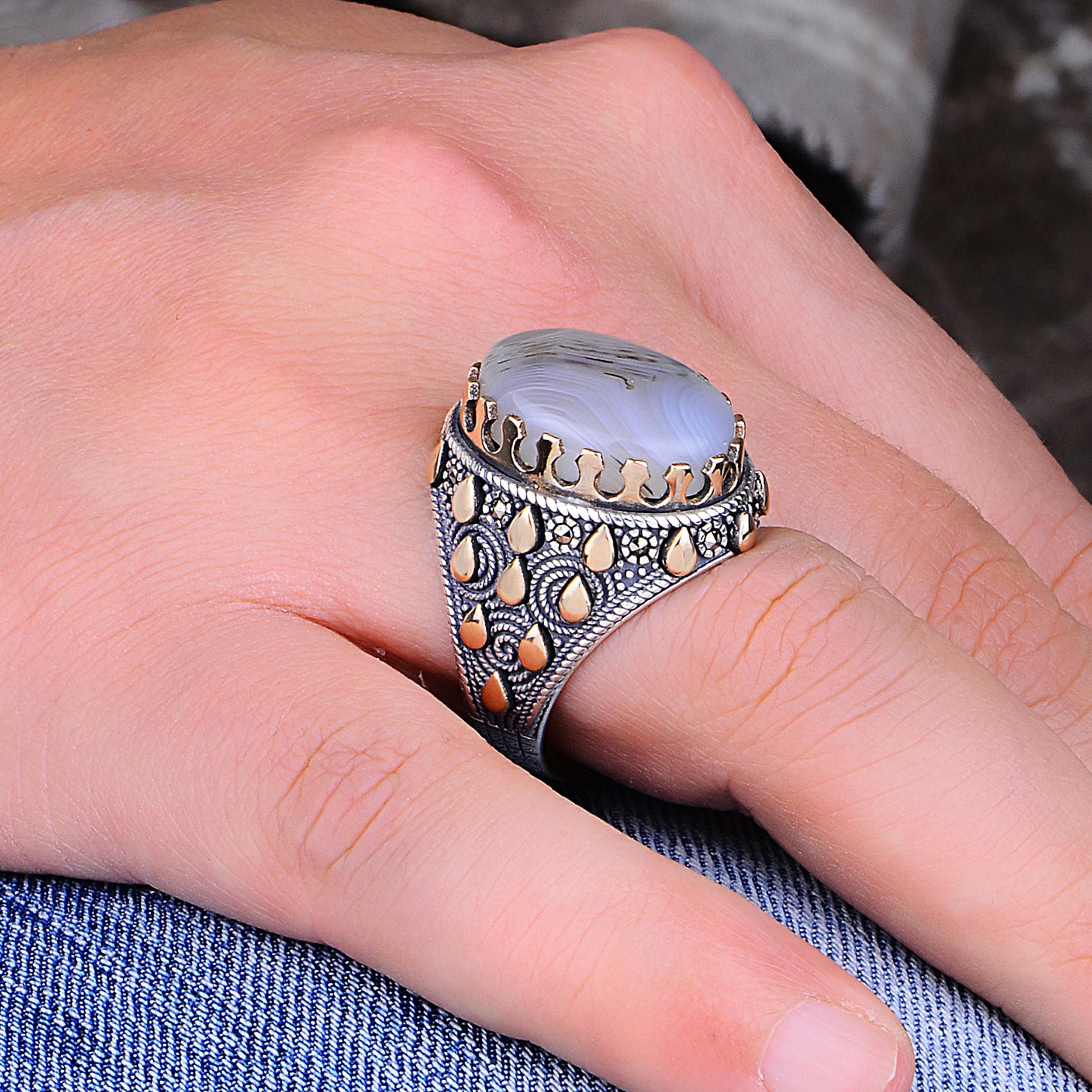 Anatolia Design Йеменское серебряное мужское кольцо с агатом, кольца из стерлингового серебра 925 пробы для мужчин, турецкое мужское кольцо ручной работы 5 серебряный
Anatolia Design Йеменское серебряное мужское кольцо с агатом, кольца из стерлингового серебра 925 пробы для мужчин, турецкое мужское кольцо ручной работы 5 серебряный