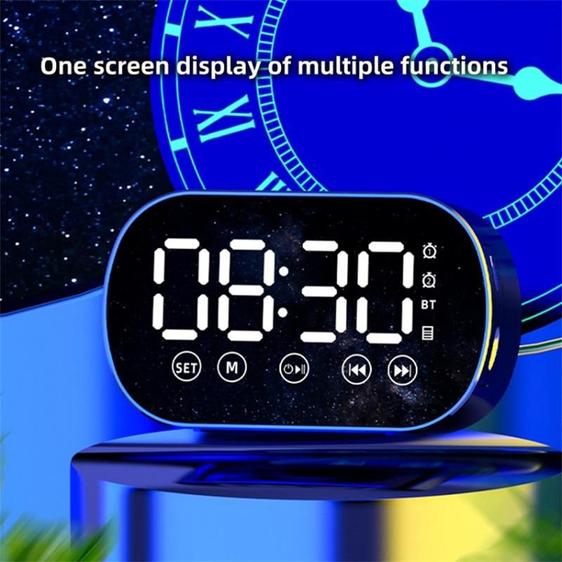 s15 Mirror Bluetooth-compatible 5.0 Speaker Bass Stereo Subwoofer LED Digital Dual Alarm Clocks with FM Radio External TF Card Pink
s15 Mirror Bluetooth-compatible 5.0 Speaker Bass Stereo Subwoofer LED Digital Dual Alarm Clocks with FM Radio External TF Card Pink