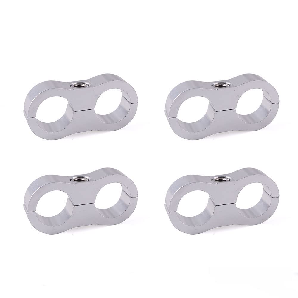 MUGE Tubing Separator Clamp Fitting Hose Separator Clamp Hose Clamp Car Oil Cooler Aluminum Alloy AN10 4 Pieces Universal (Silver, AN10)
MUGE Tubing Separator Clamp Fitting Hose Separator Clamp Hose Clamp Car Oil Cooler Aluminum Alloy AN10 4 Pieces Universal (Silver, AN10)