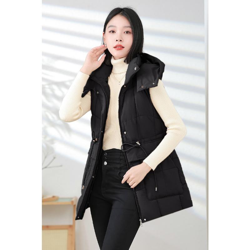 Autumn and winter fashion new waist medium and long down cotton vest large pocket thickened vest vest jacket M чёрный
Autumn and winter fashion new waist medium and long down cotton vest large pocket thickened vest vest jacket M чёрный