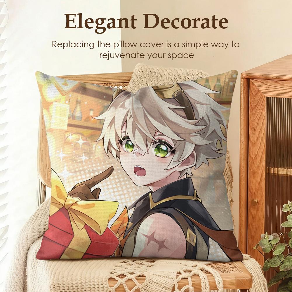 Bennett Genshin Impact cute Cushion Cover Natural Linen Organic Fabric DoubleSided Printing Sofa Home Decor Gift Pillow Case 30x30cm
Bennett Genshin Impact cute Cushion Cover Natural Linen Organic Fabric DoubleSided Printing Sofa Home Decor Gift Pillow Case 30x30cm