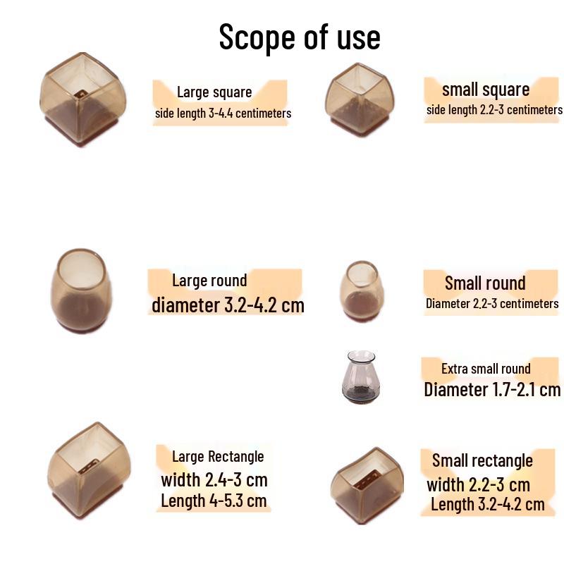 Universal Silent Felt Table & Chair Leg Protectors - Elastic Furniture Pads Extra Small Round коричневый
Universal Silent Felt Table & Chair Leg Protectors - Elastic Furniture Pads Extra Small Round коричневый