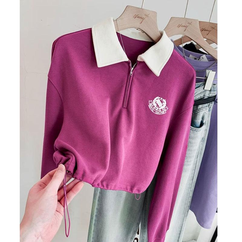 Women s 2025 Polo Collar Short Sweatshirt - Spring & Autumn Style, American Small Size 2XL (140-160 lbs)
Women s 2025 Polo Collar Short Sweatshirt - Spring & Autumn Style, American Small Size 2XL (140-160 lbs)