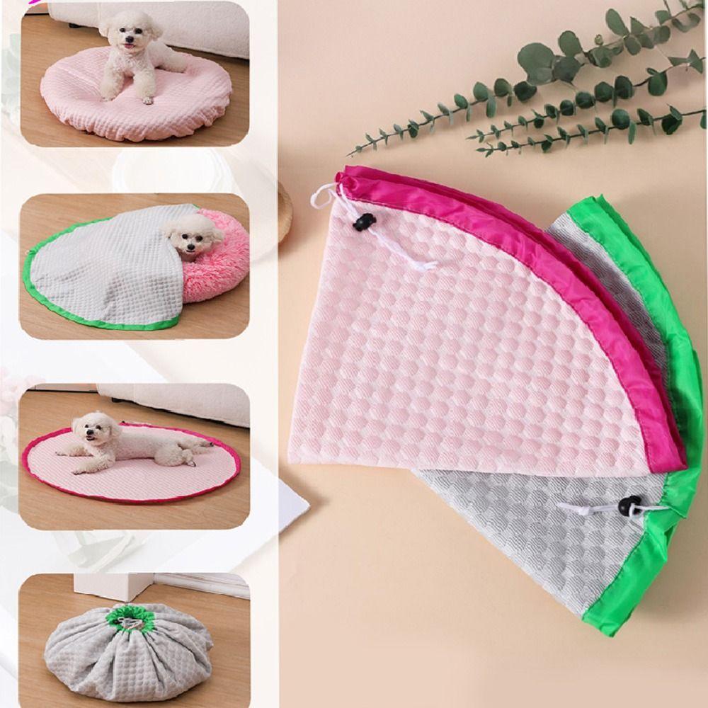 Adjustable Summer Cat Mat Breathable Drawstring Storage Bag Summer Cooling Dog Bed Floor 65cm рожевий
Adjustable Summer Cat Mat Breathable Drawstring Storage Bag Summer Cooling Dog Bed Floor 65cm рожевий