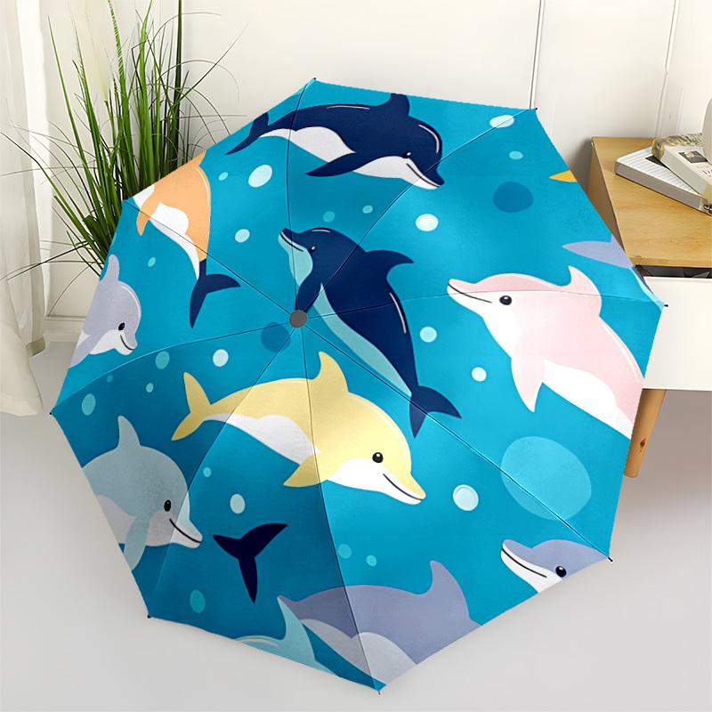 1pc Dolphins Ocean Automatic Opening/Closing Folding Umbrella with 8 Ribs,Windproof Portable Sunshade Umbrella Holiday gift yy260401081
1pc Dolphins Ocean Automatic Opening/Closing Folding Umbrella with 8 Ribs,Windproof Portable Sunshade Umbrella Holiday gift yy260401081