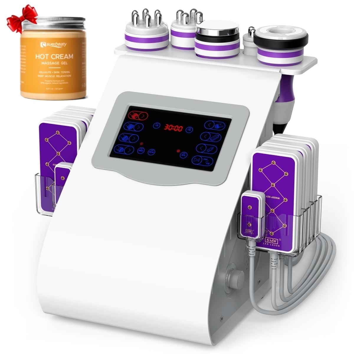 Suerbeaty 6 in 1 Body Sculpting Cellulite Massage Machine with 5 Heads, 8 Paddles for Home, Salon/Spa Use
Suerbeaty 6 in 1 Body Sculpting Cellulite Massage Machine with 5 Heads, 8 Paddles for Home, Salon/Spa Use