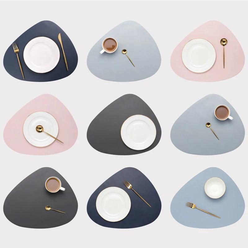 PU Placemats for Tableware Waterproof Non-Slip Coaster Leather Place Heat Insulation for Kitchen Accessories Pad Cup Wine Mat Coaster 11x13cm&Irregular
PU Placemats for Tableware Waterproof Non-Slip Coaster Leather Place Heat Insulation for Kitchen Accessories Pad Cup Wine Mat Coaster 11x13cm&Irregular