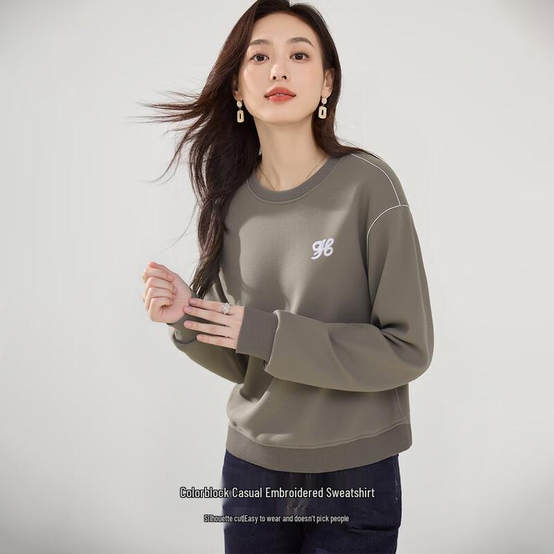 Women s Color-block Round Neck Pullover Sweatshirt L
Women s Color-block Round Neck Pullover Sweatshirt L