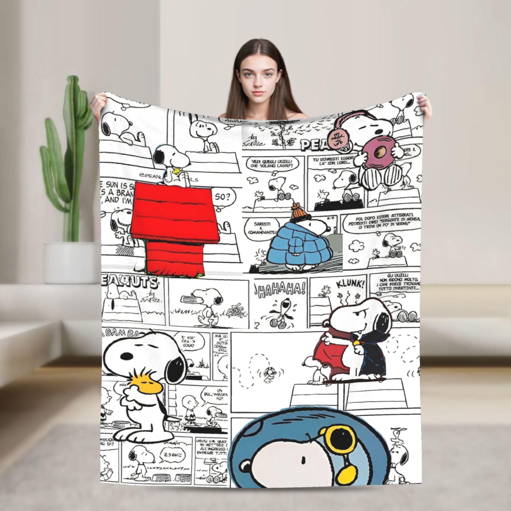 Snoopy Cartoon Dog Pilot Blankets Fleece All Season Multi-function Lightweight Throw Blanket for Bed Office Bedding Throws 130x150cm
Snoopy Cartoon Dog Pilot Blankets Fleece All Season Multi-function Lightweight Throw Blanket for Bed Office Bedding Throws 130x150cm