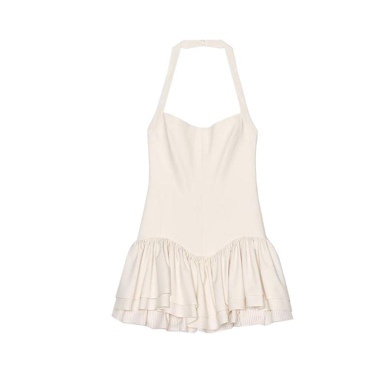 Summer New Product Women s Clothes Short Jumpsuit Type Stripes Laminated Decoration Hanging Collar Dress 3152815 Ben White L
Summer New Product Women s Clothes Short Jumpsuit Type Stripes Laminated Decoration Hanging Collar Dress 3152815 Ben White L