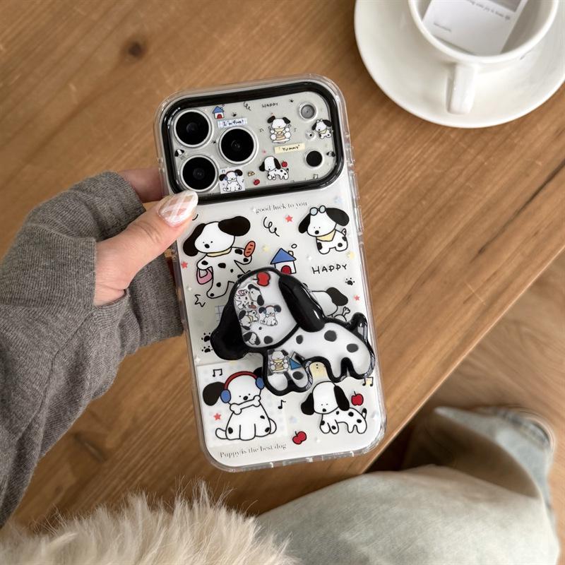 Cute Cartoon Dog Stand Case Compatible with iPhone 17 Pro Max/16 Pro/15 Pro iPhone 16 Pro Max
Cute Cartoon Dog Stand Case Compatible with iPhone 17 Pro Max/16 Pro/15 Pro iPhone 16 Pro Max