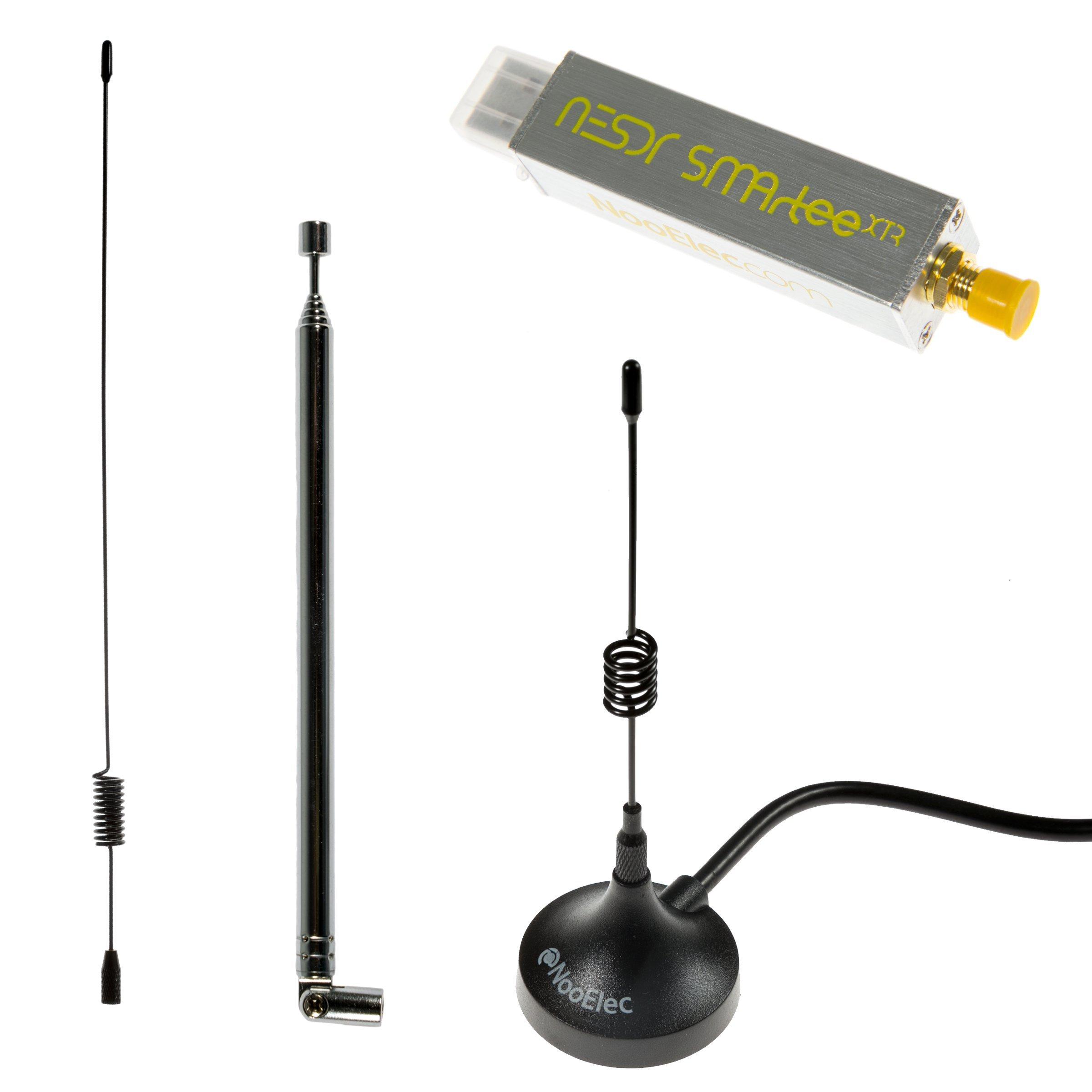 Nooelec NESDR SMArTee XTR Bundle Premium RTL2832U and E4000 Based Software Defined Radio with Extended Tuning Aluminum Bias SMA Input 3 Antennas - срібний
Nooelec NESDR SMArTee XTR Bundle Premium RTL2832U and E4000 Based Software Defined Radio with Extended Tuning Aluminum Bias SMA Input 3 Antennas - срібний