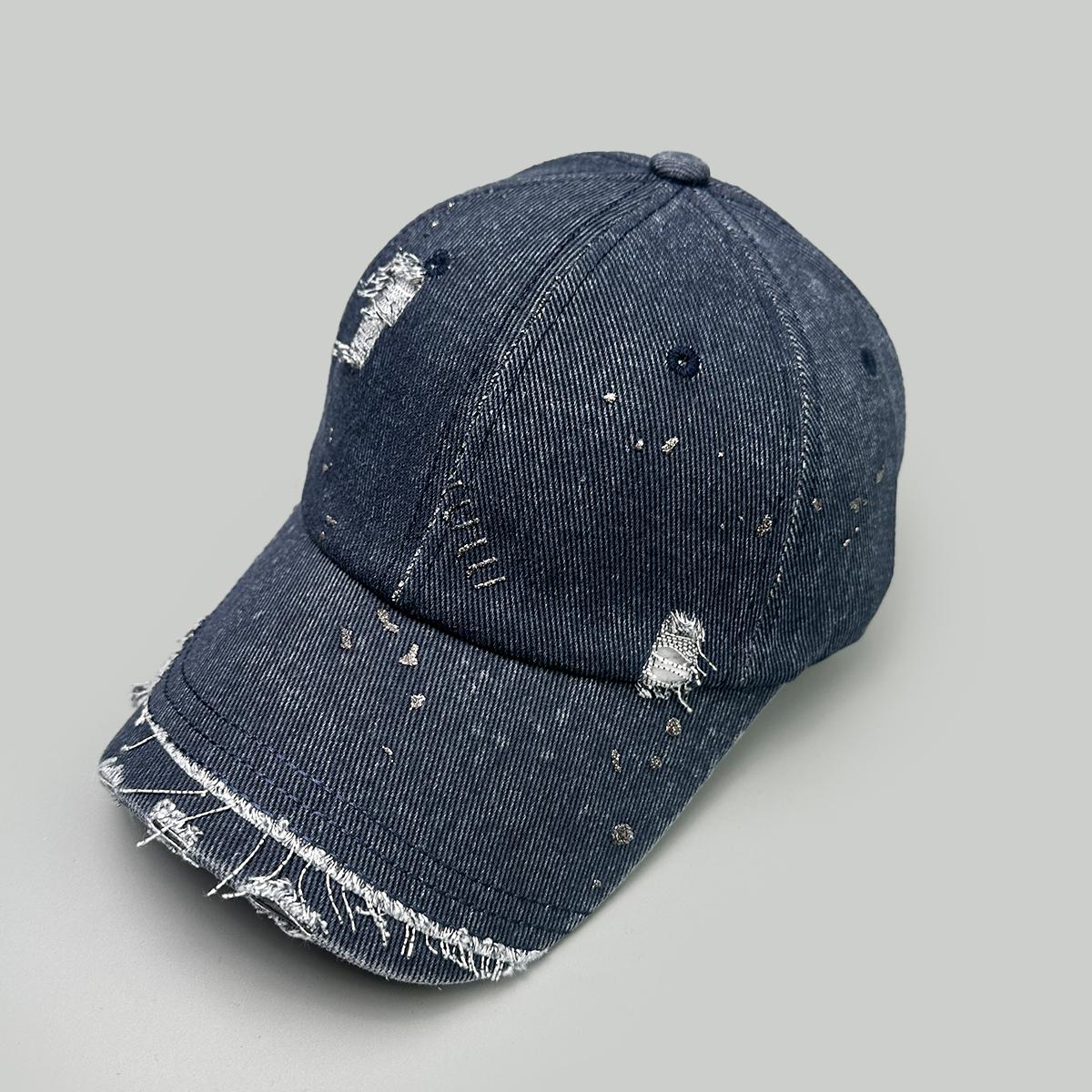 Broken Style Solid Distress Baseball Hats New Men Women Sunshade Personal Versatile Gold Stamping Ins Fashion Street Peaked Caps 52-60cm
Broken Style Solid Distress Baseball Hats New Men Women Sunshade Personal Versatile Gold Stamping Ins Fashion Street Peaked Caps 52-60cm