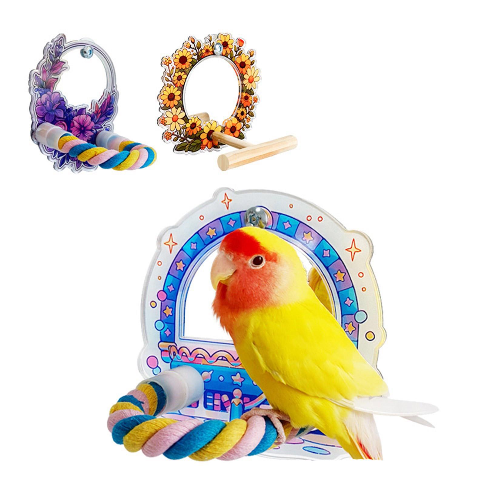 Parakeets Perch Birdcage Mirror Toy for Parrots Birdcage Playstand for Cockatiels Budgies Standing Perch Bird Cage Toy C
Parakeets Perch Birdcage Mirror Toy for Parrots Birdcage Playstand for Cockatiels Budgies Standing Perch Bird Cage Toy C