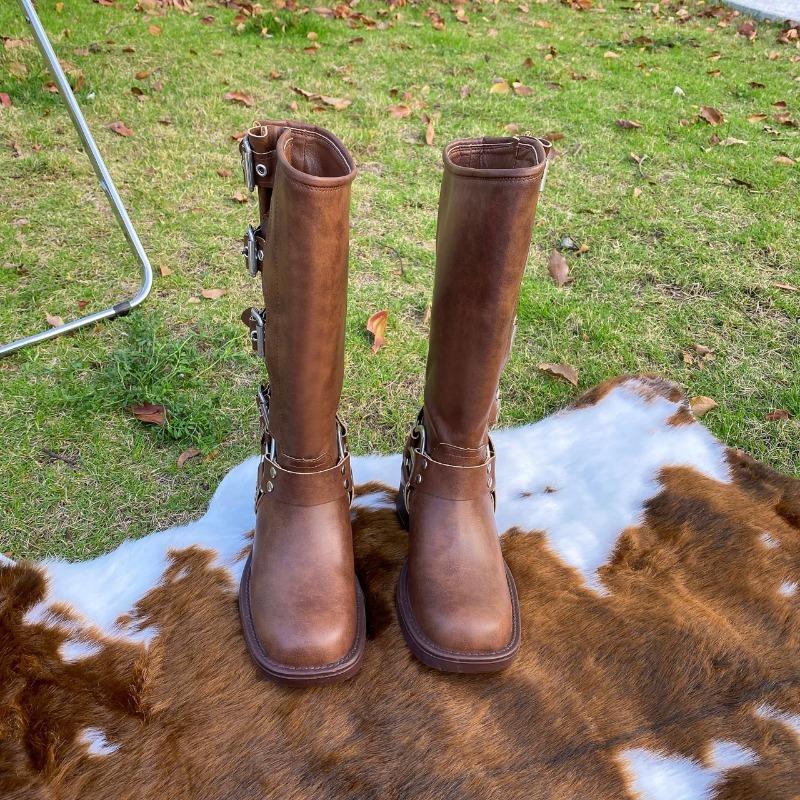 Belt buckle thick heel knight boots women s autumn and winter retro but knee boots western cowboy boots brown fashion boots 35 коричневый
Belt buckle thick heel knight boots women s autumn and winter retro but knee boots western cowboy boots brown fashion boots 35 коричневый