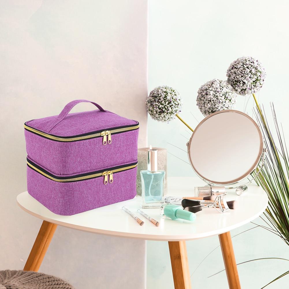 30 Grids Nylon Makeup Bag Double Layer Design Handbag Manicure Bag with Handle professional nail Case Cosmetic Organizer Bag
30 Grids Nylon Makeup Bag Double Layer Design Handbag Manicure Bag with Handle professional nail Case Cosmetic Organizer Bag